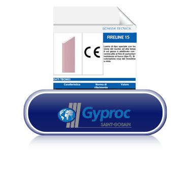  Gyproc - Lastra cartongesso Ignifuga 15 